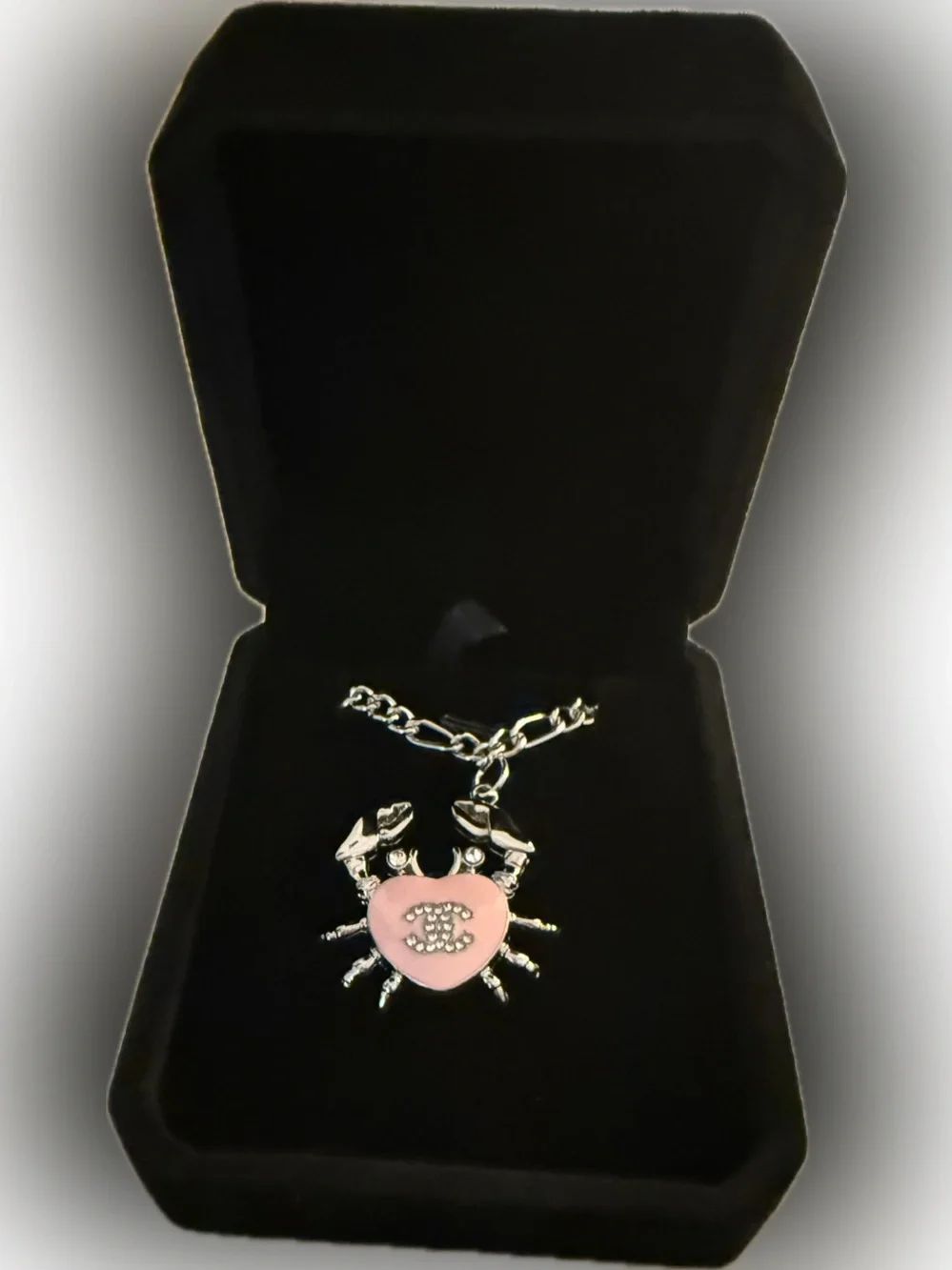 Chanel Zipper Pill Crab Pendant on Unbranded Bracelet New in Box